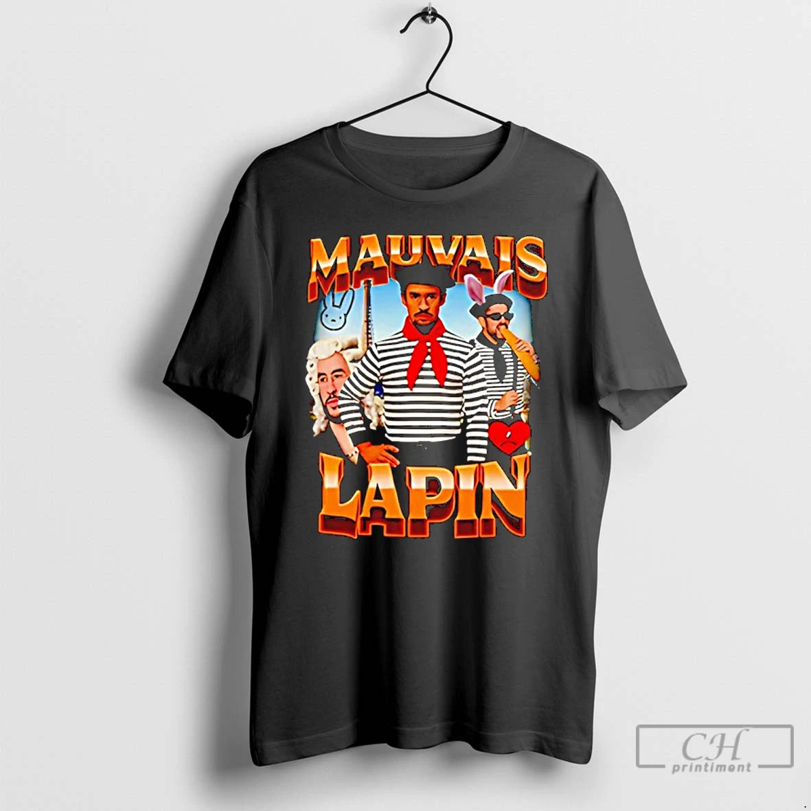 Classic Mauvais Lapin Character Graphic