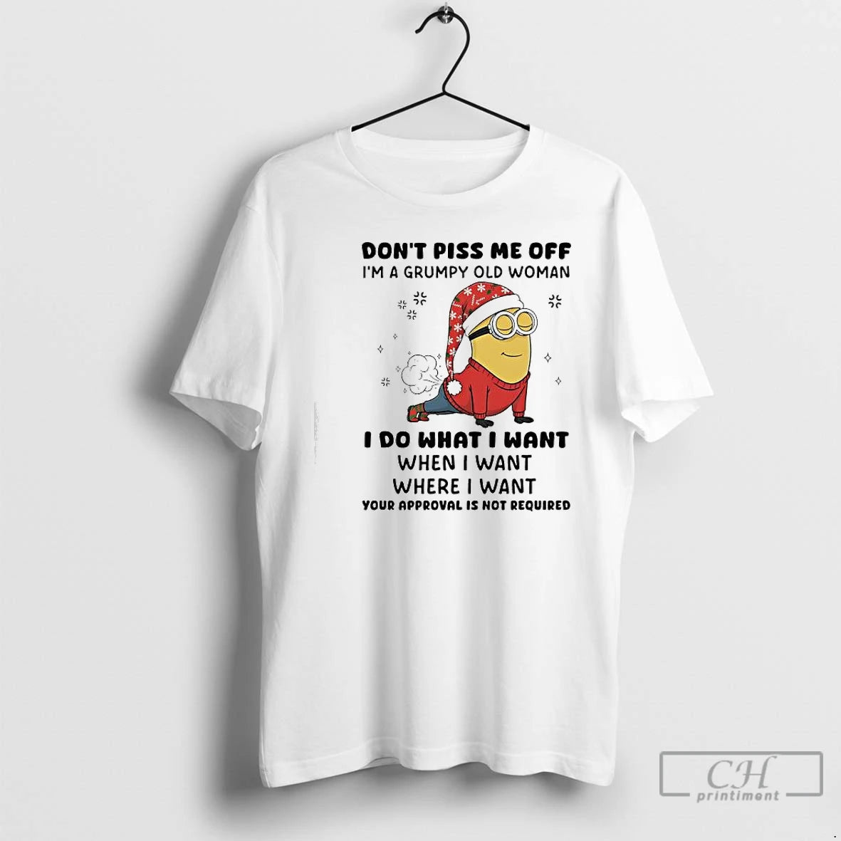 Classic Minion Dont Piss Me Off Im A Grumpy Old Woman I Do What
