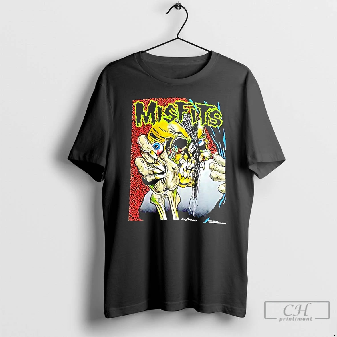 Classic Misfits Pushead Schroeder Skull Eyeball Graphic