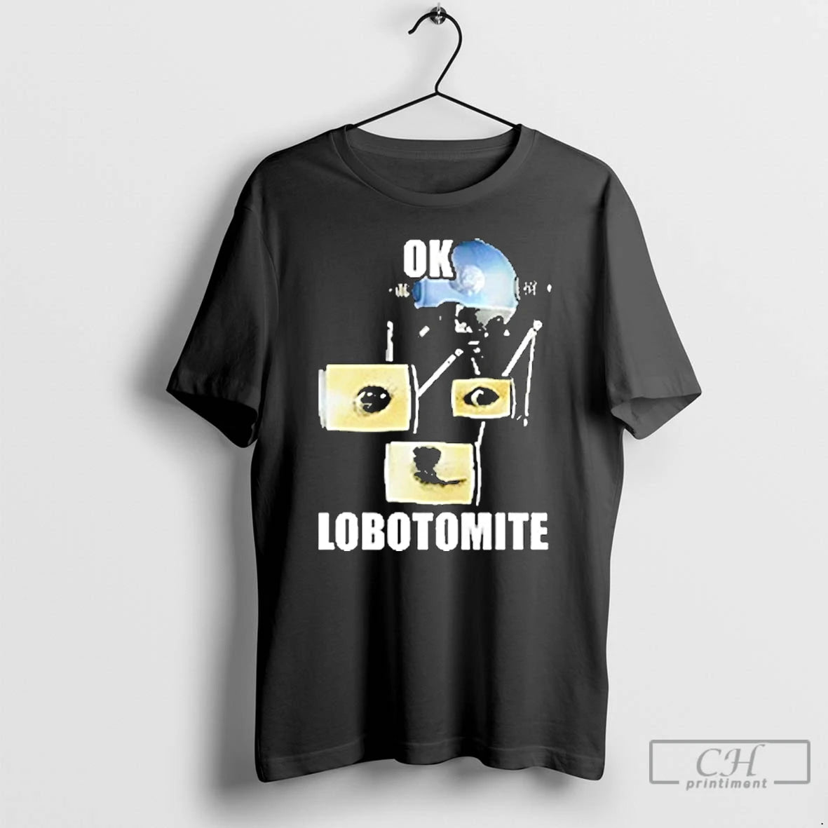 Classic Mr Handy From Fallout New Vegas Ok Lobotomite Eyes And Nose Dog T Shirts