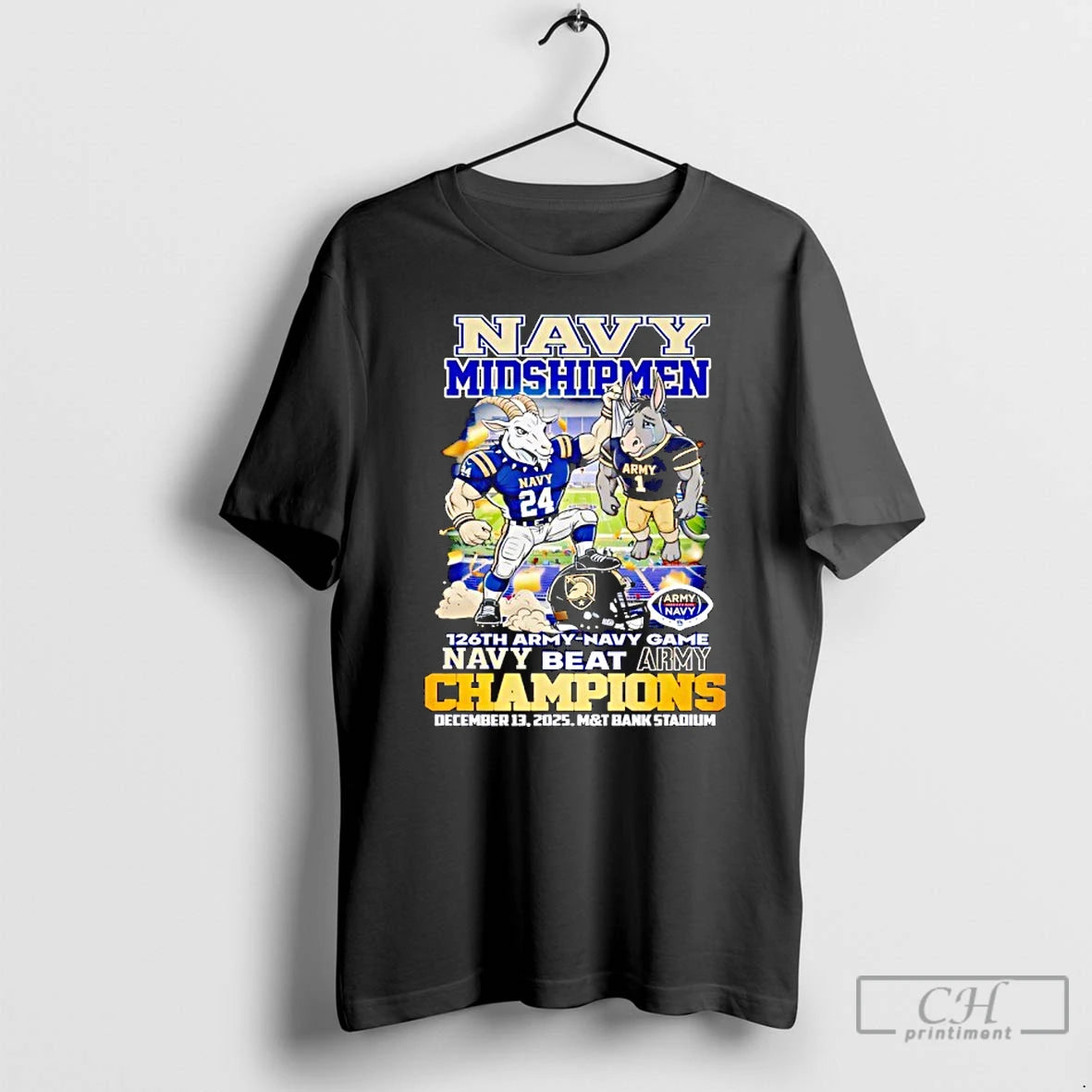 Classic Navy Midshipmen 126th Army Navy Game Champions Vintage