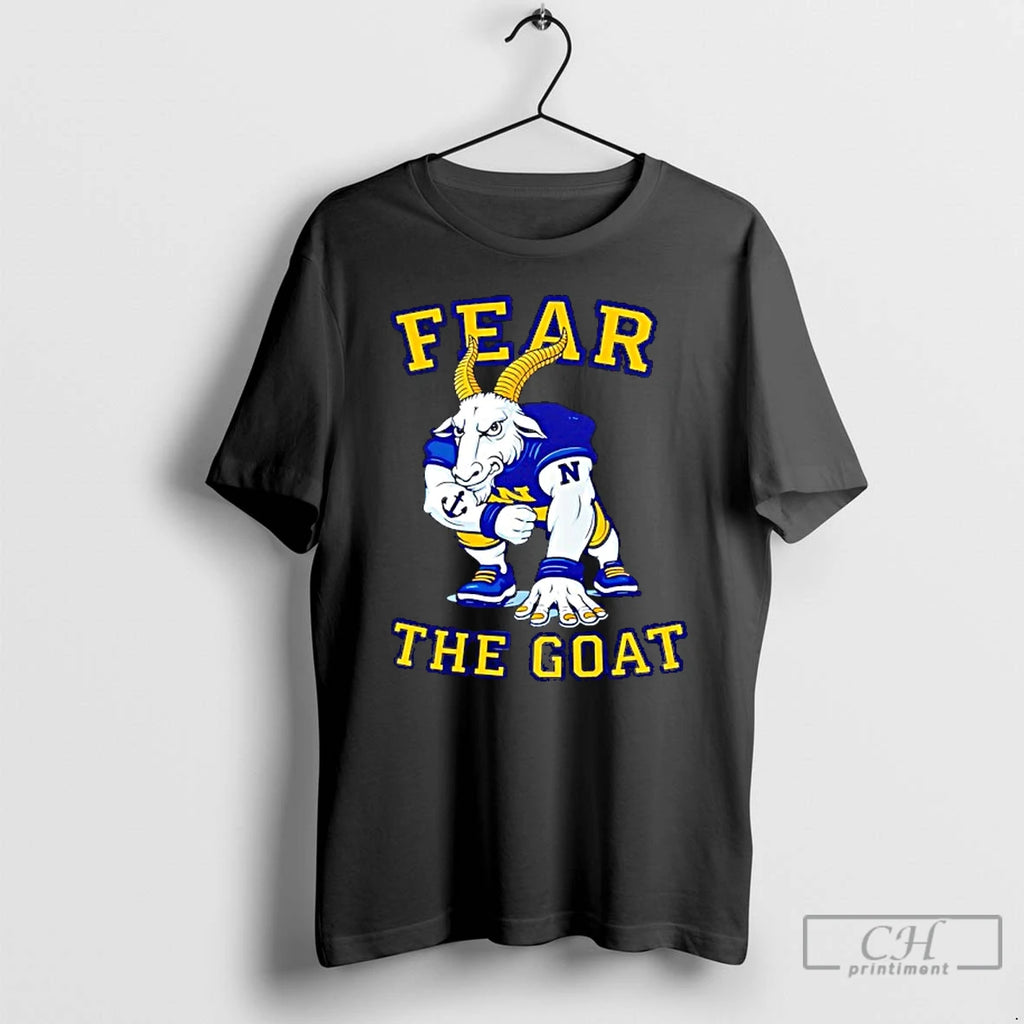Classic Navy Midshipmen Football Mascot Fear The Goat Funny
