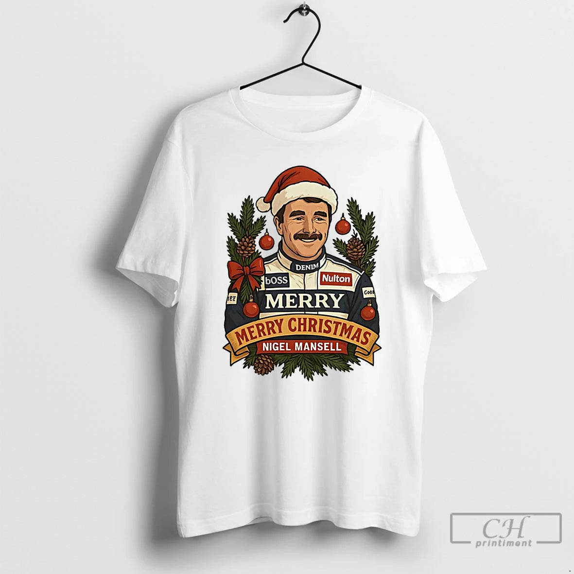 Classic Nigel Mansell Merry Christmas