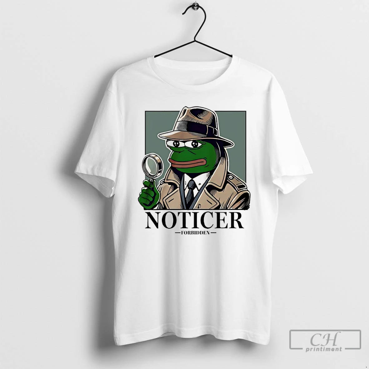 Classic Noticer Pepe Forbidden Frog Meme