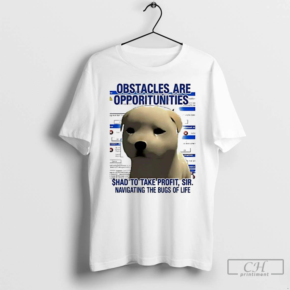 Classic Obstacles Are Opportunities Cute Dog