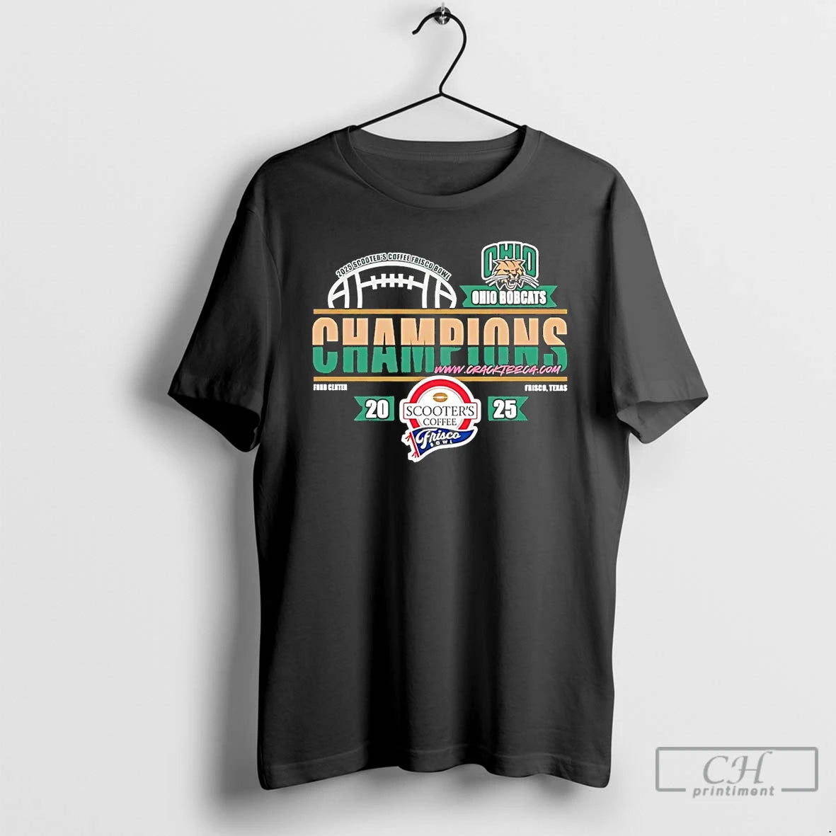 Classic Ohio Bobcats 2025 Scooters Coffee Frisco Bowl Champions Classic