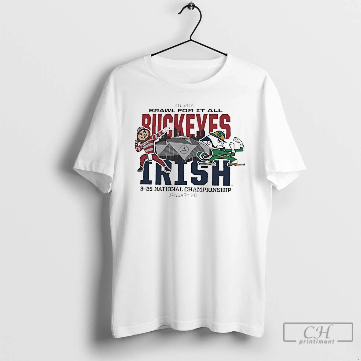 Classic Ohio State Vs Notre Dame Dueling Mascot 2025 National Championship