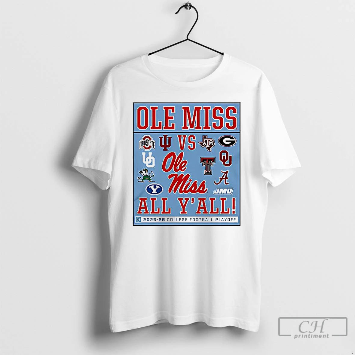 Classic Ole Miss Vs All Yall 2025 2026 Cfp Logo