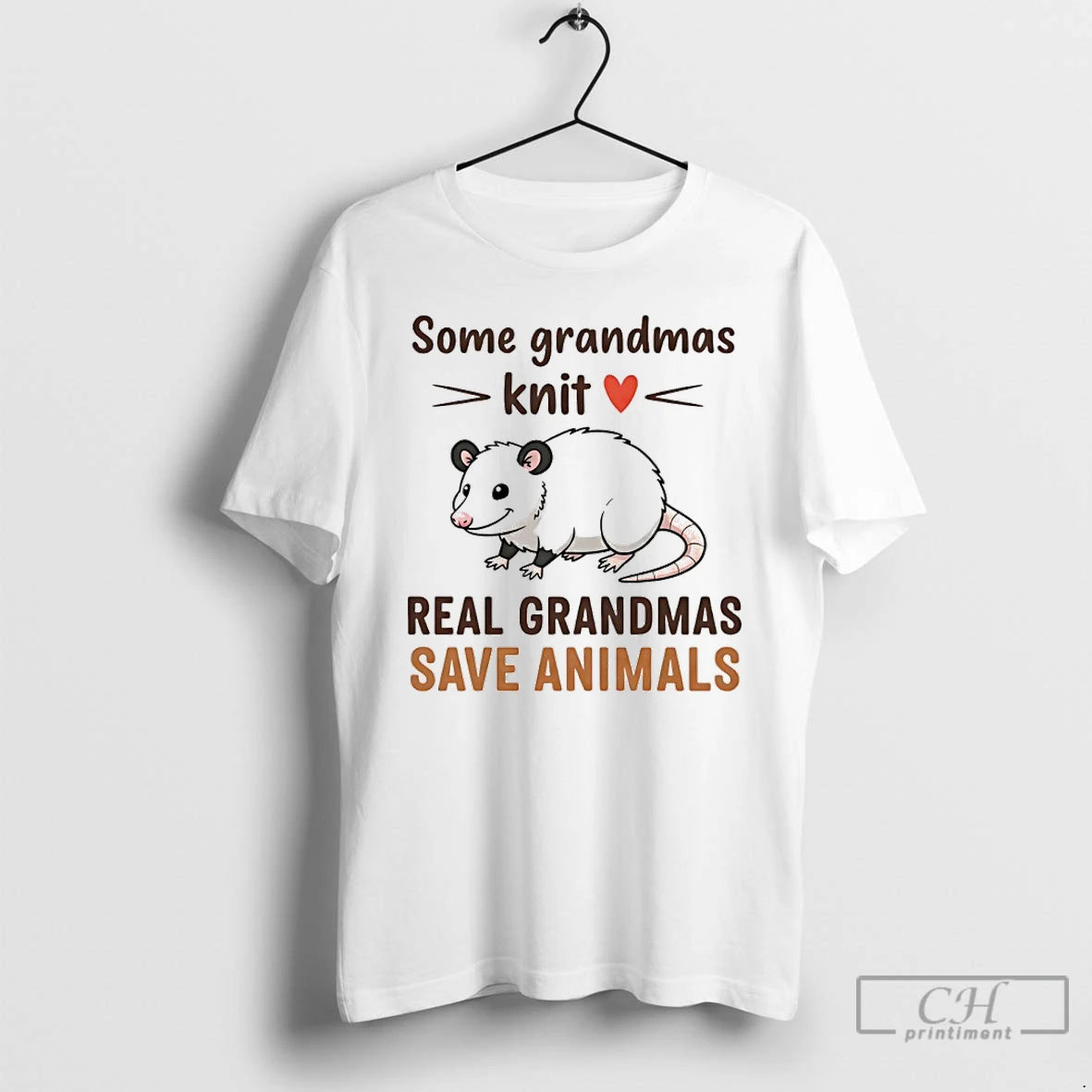 Classic Opossum Some Grandmas Knit Real Grandmas Save Animals
