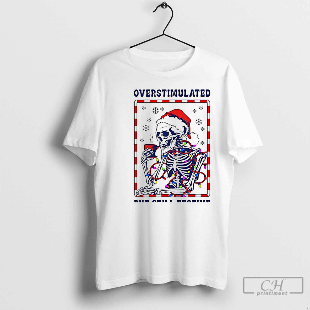 Classic Overstimulated But Still Festive Santa Skeleton Christmas Christmas