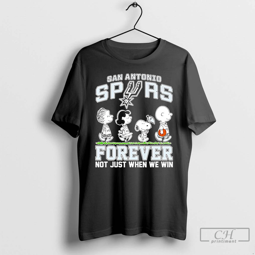 Classic Peanuts X Nba San Antonio Spurs Forever Not Just When We Win T Shirts