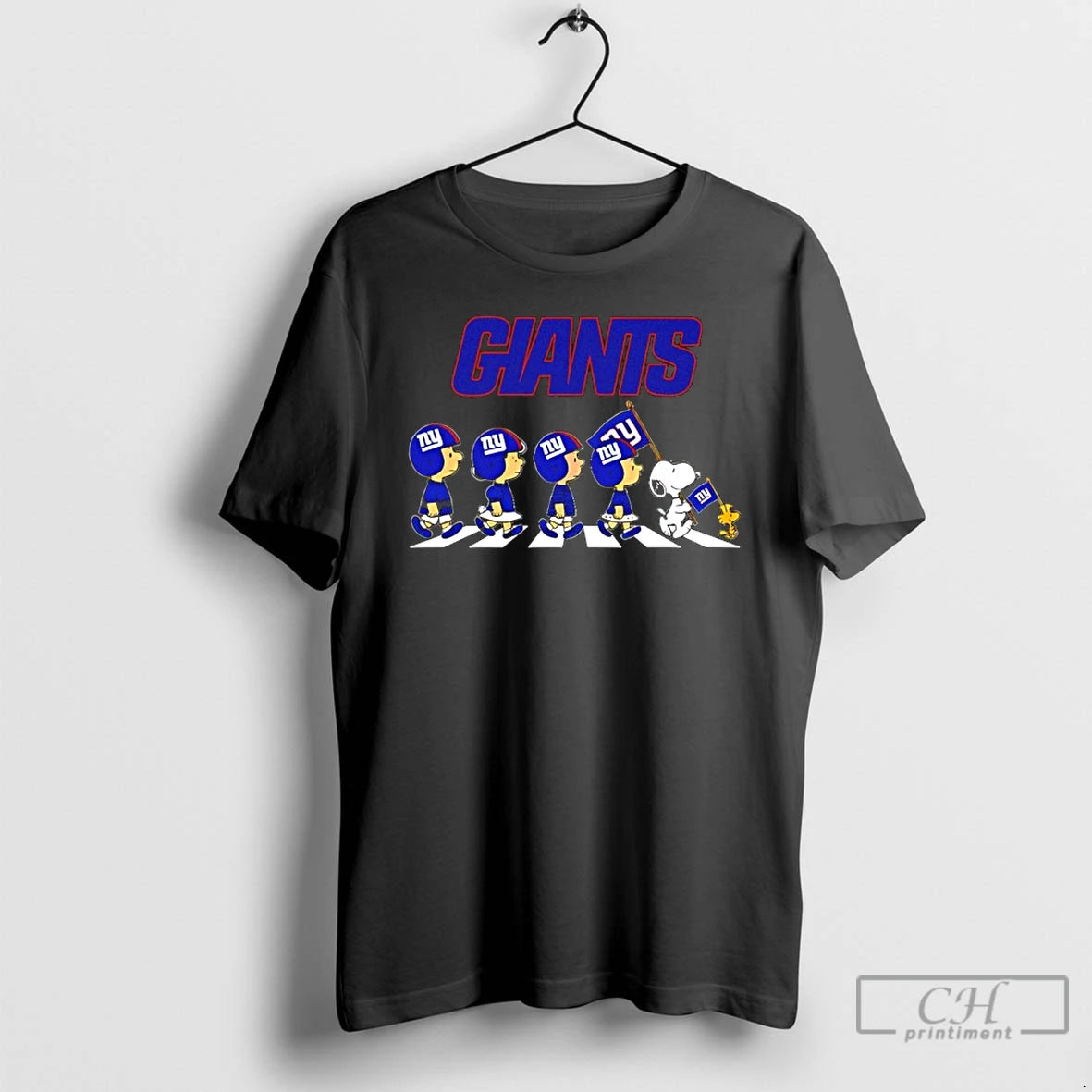 Classic Peanuts X New York Giants Football Flag Walking