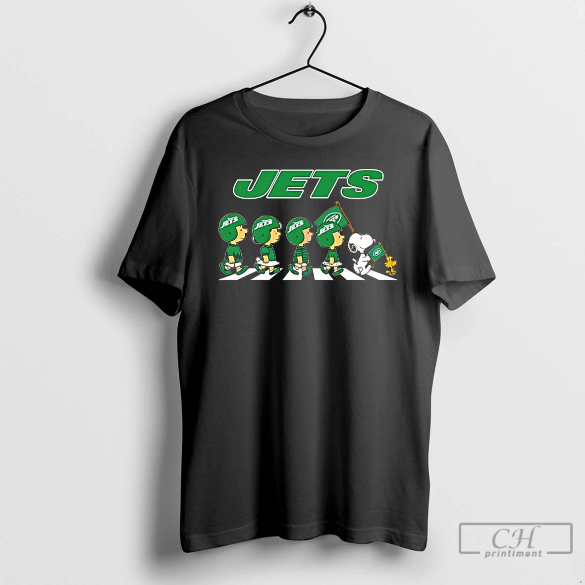Classic Peanuts X New York Jets Football Flag Walking