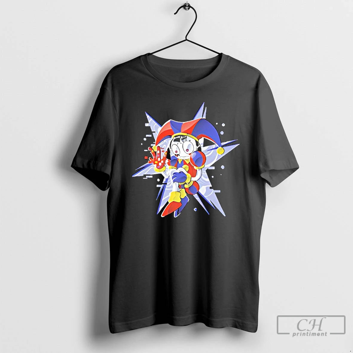 Classic Pixel Jester Retro Glitch Art