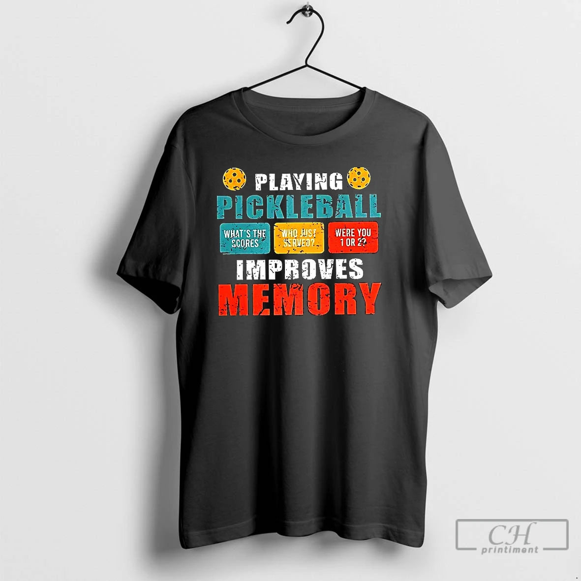 Classic Playing Pickleball Improves Memory Whats The Saucers Vintage