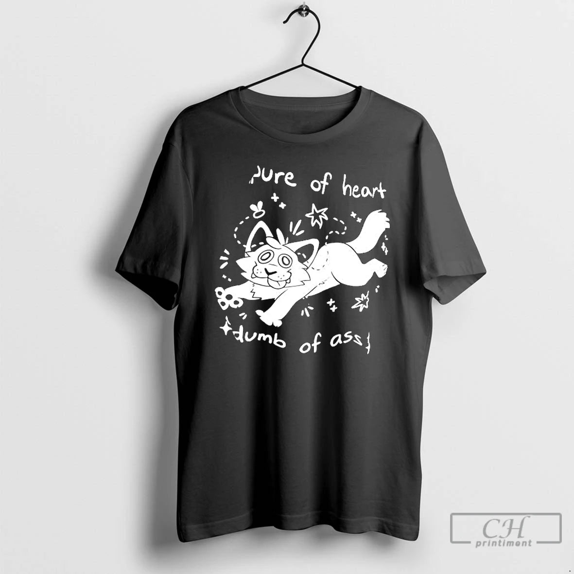 Classic Pure Of Heart Dumb Of Ass Cat Graphic