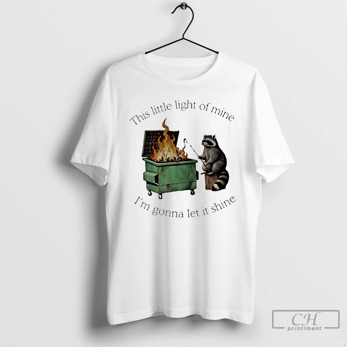 Classic Raccoon This Little Light Of Mine Im Gonna Let It Shine T Shirts Sweater