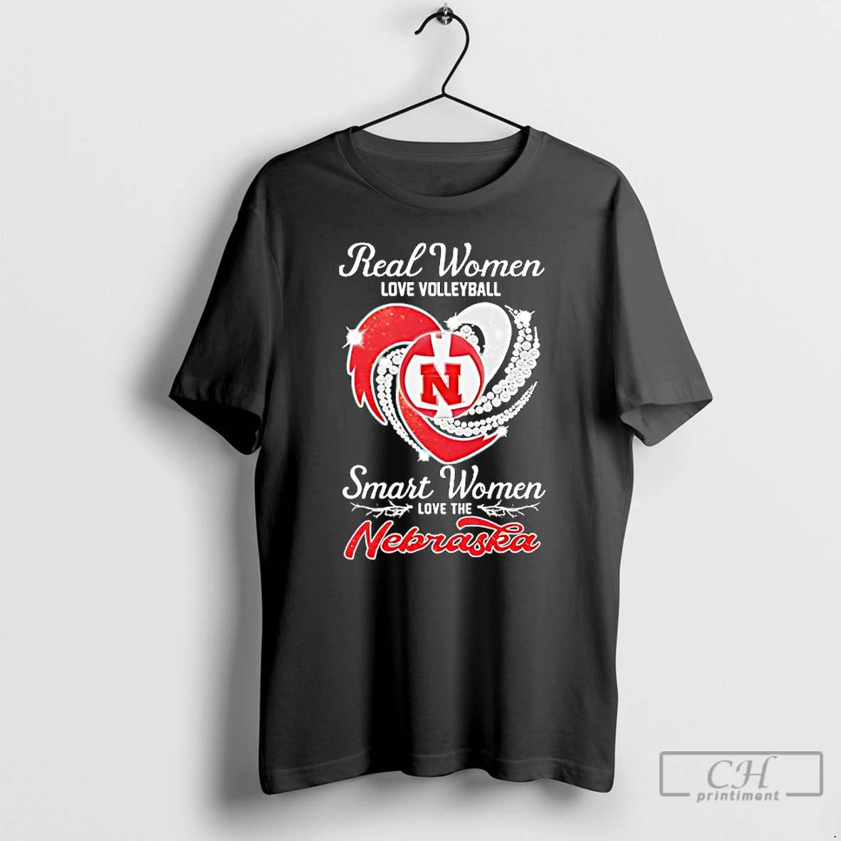 Classic Real Women Love Volleyball Smart Women Love The Nebraska