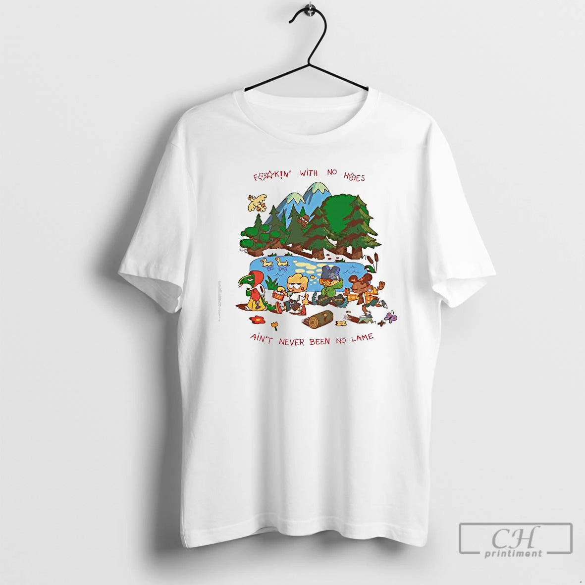Classic Rhymezlikedimez Fookin With No Hoes Aint Never Been No Lame Graphic T Shirts Sweater