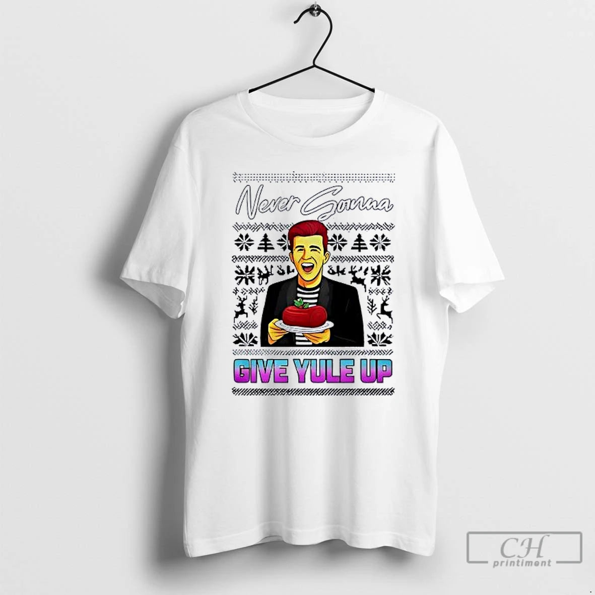 Classic Rick Astley Never Gonna Give Yule Up Ugly Christmas