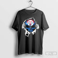 Classic Ripped From The Chest Skull Deep Texas Rangers Till The Grave T Shirts Sweater
