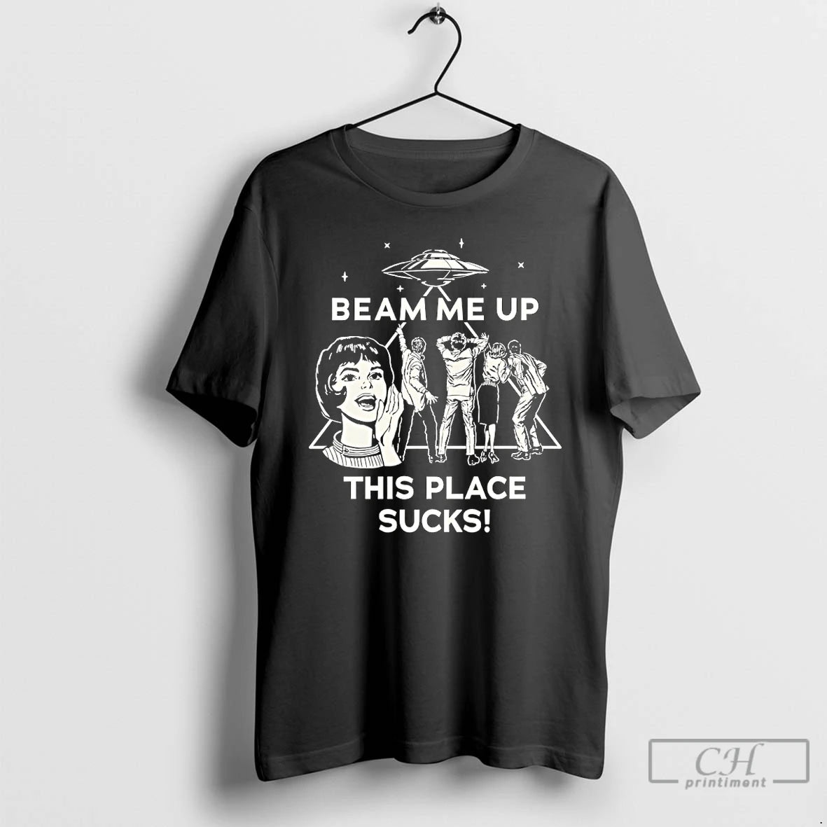 Classic Robin Buckley Wearing Beam Me Up This Place Sucks
