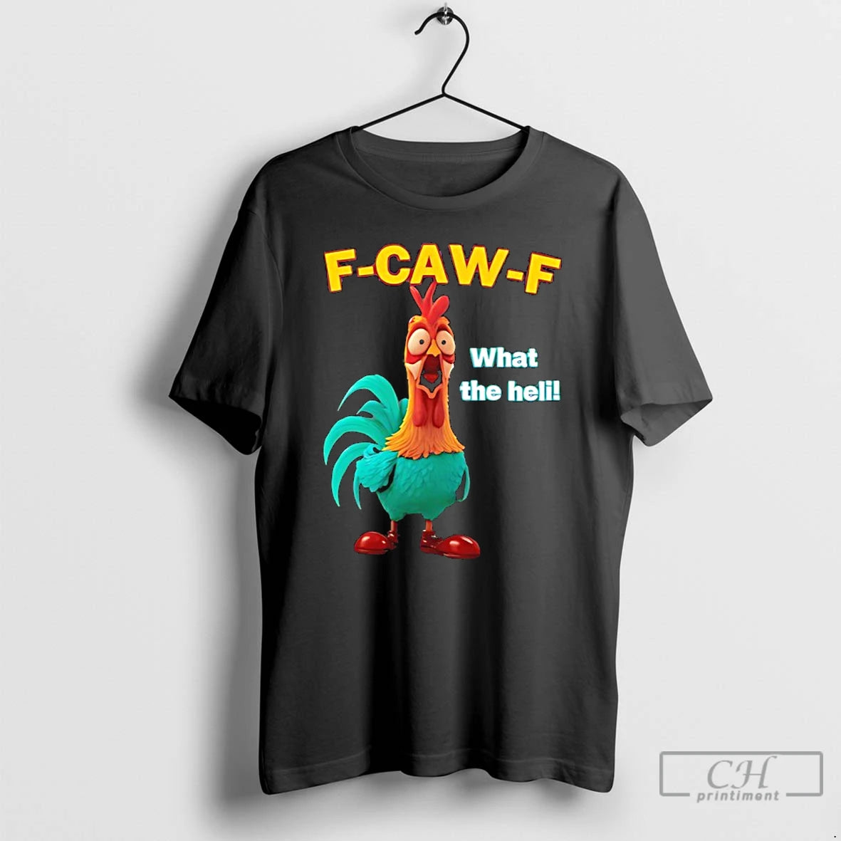 Classic Rooster Frightened F Caw F What The Heli Funny