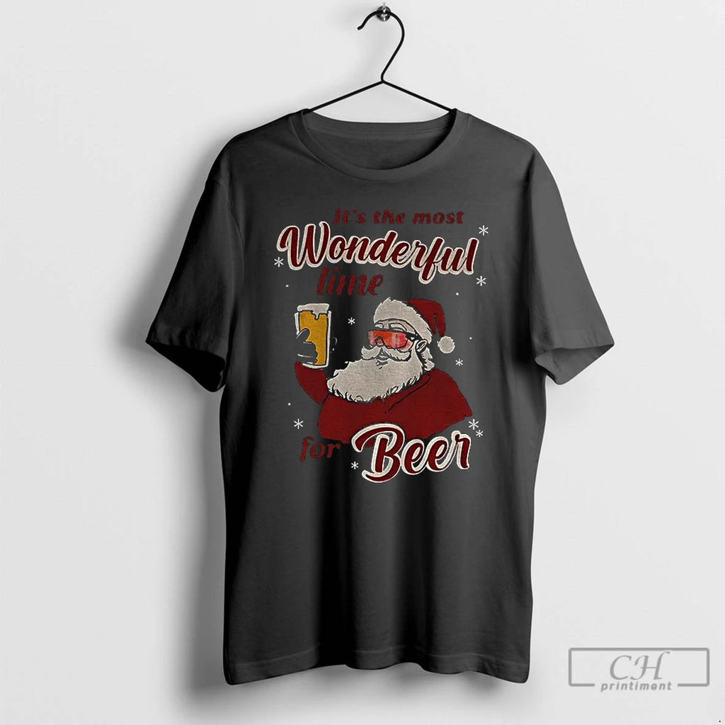 Classic Santa Claus Its The Most Wonderful Time For Beer Christmas
