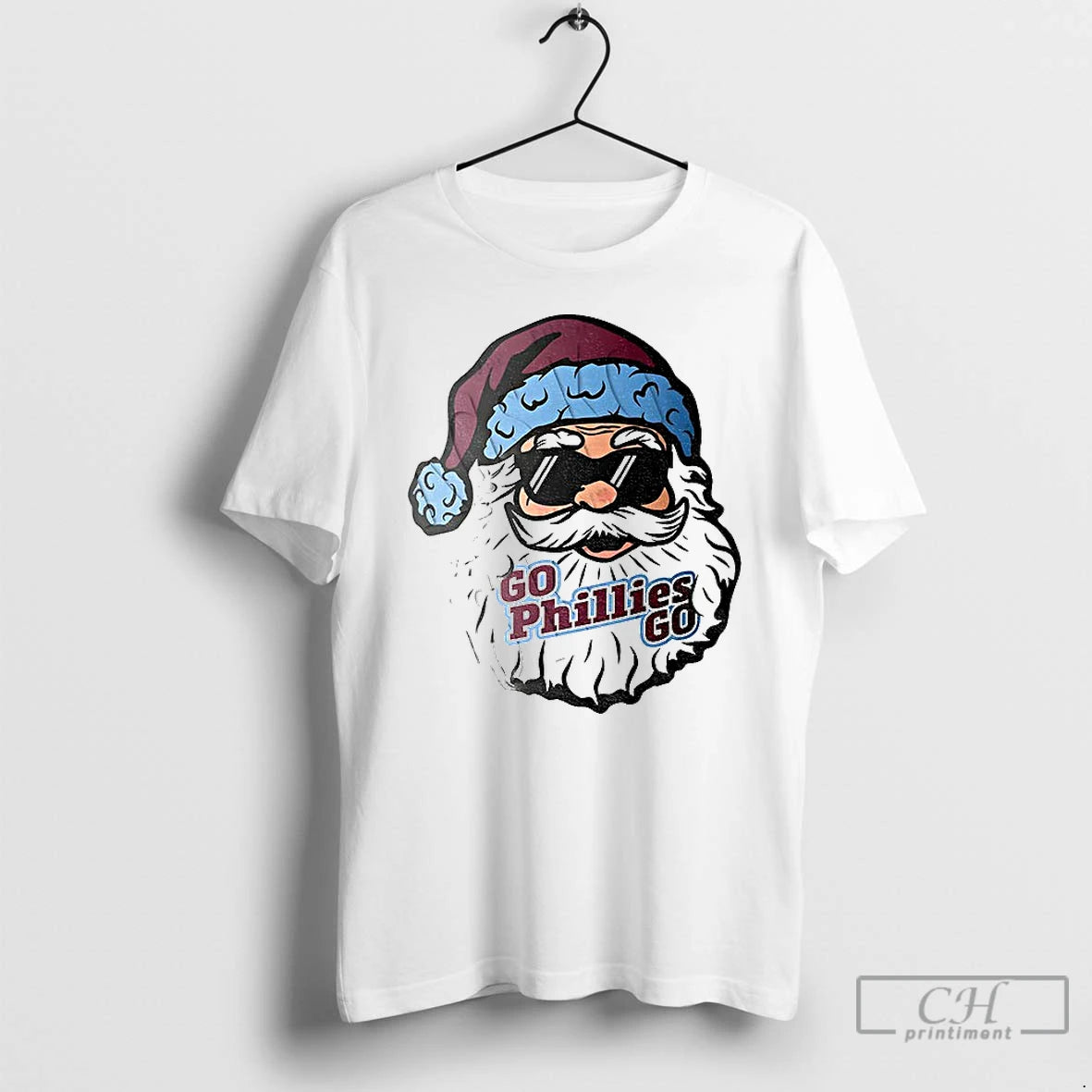 Classic Santa Claus X Philadelphia Phillies Go Phillies Go Baseball 2025 Christmas T Shirts Sweater