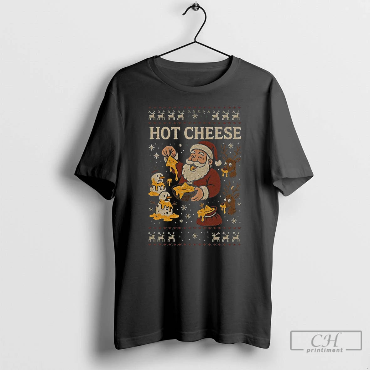 Classic Santa Hot Cheese Xmas Ugly Christmas Holiday