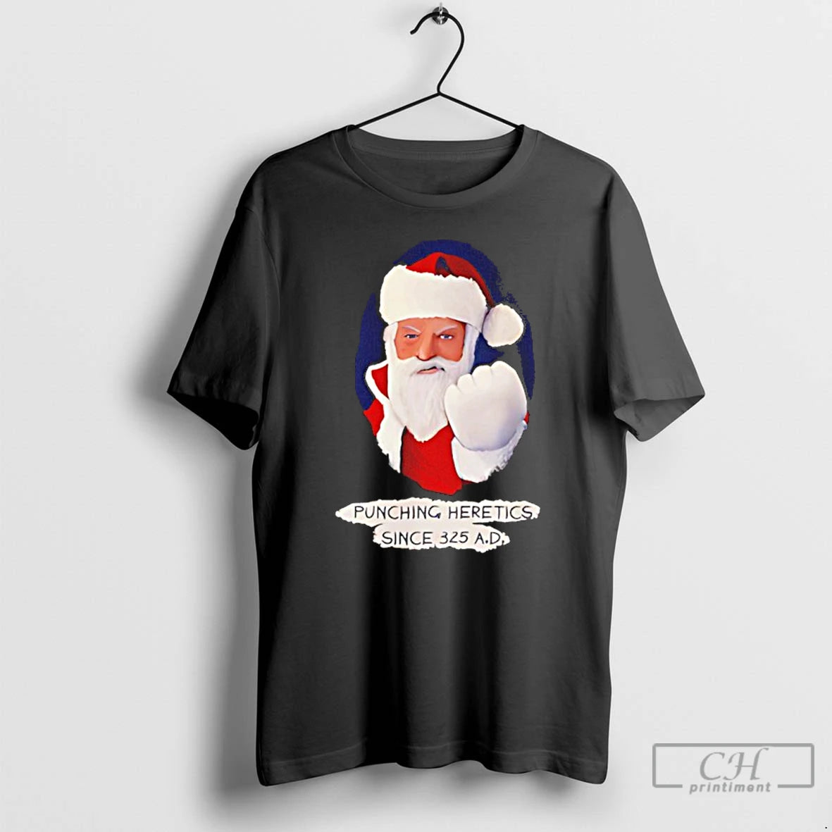 Classic Santa Punching Heretics Since 325 Ad Christmas