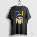 Classic Skull Wearing A Cap Los Angeles Chargers Us Flag