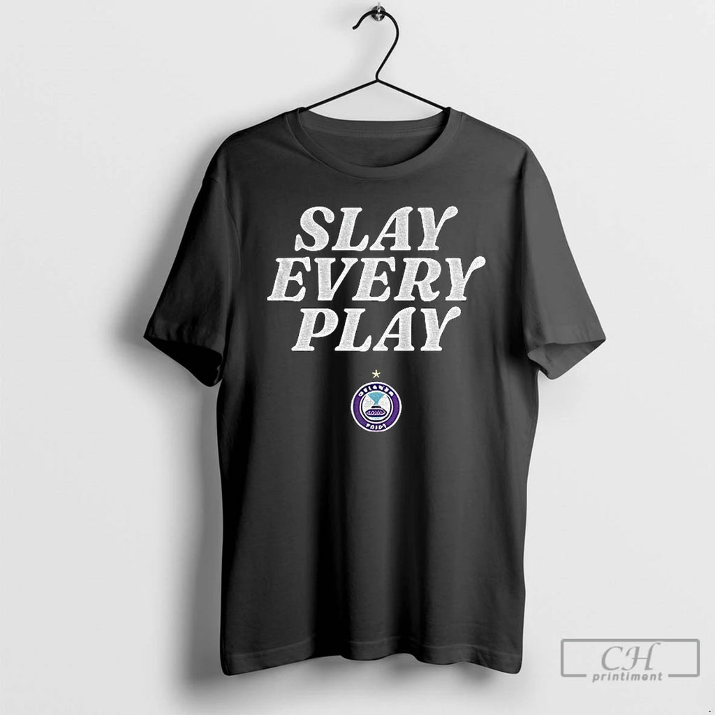 Classic Slay Every Play Orlando Pride Football Logo