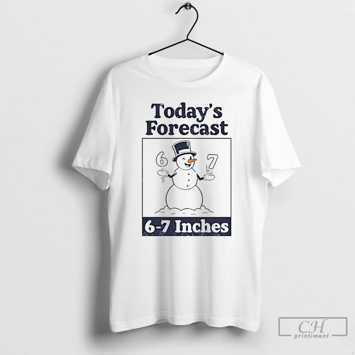 Classic Snowman Todays Forecast 6 7 Inches