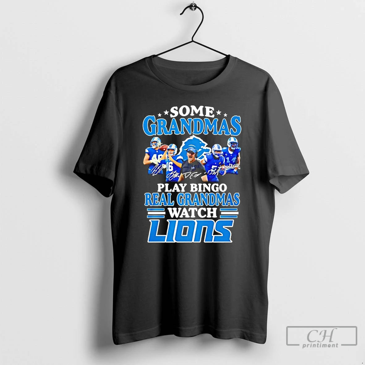 Classic Some Grandmas Play Bingo Real Grandmas Watch Detroit Lions
