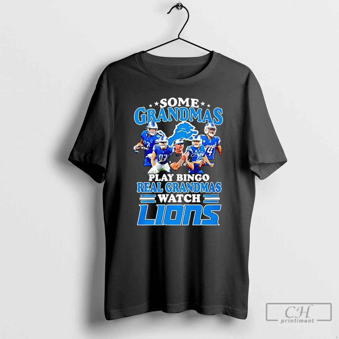 Classic Some Grandmas Play Bingo Real Grandmas Watch Detroit Lions Fan Loyalty And Dedication
