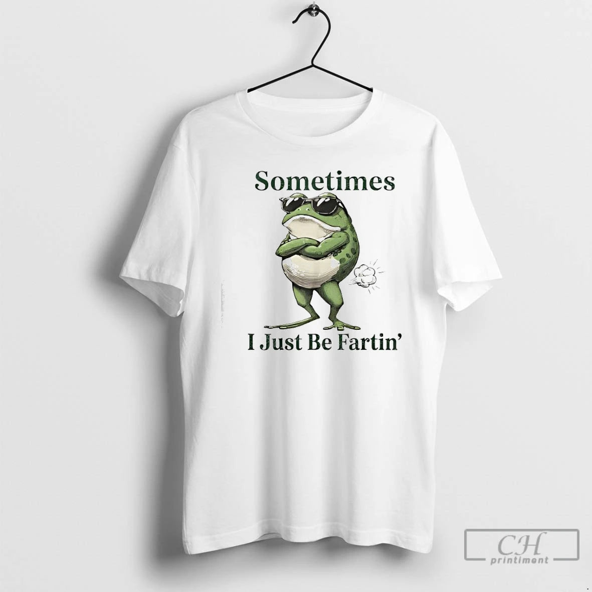 Classic Sometimes I Just Be Farting Funny Vintage Frog Graphic