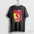 Classic St Louis Cardinals Baseball X American Flag
