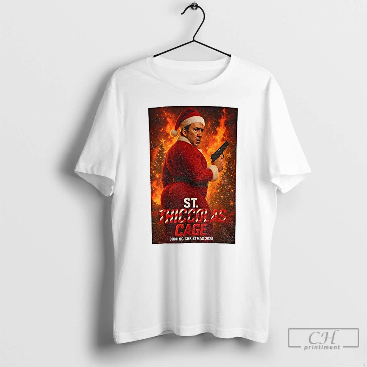 Classic St Thiccolas Cage Coming Christmas 2025 Thiccolas Cage Christmas Meme