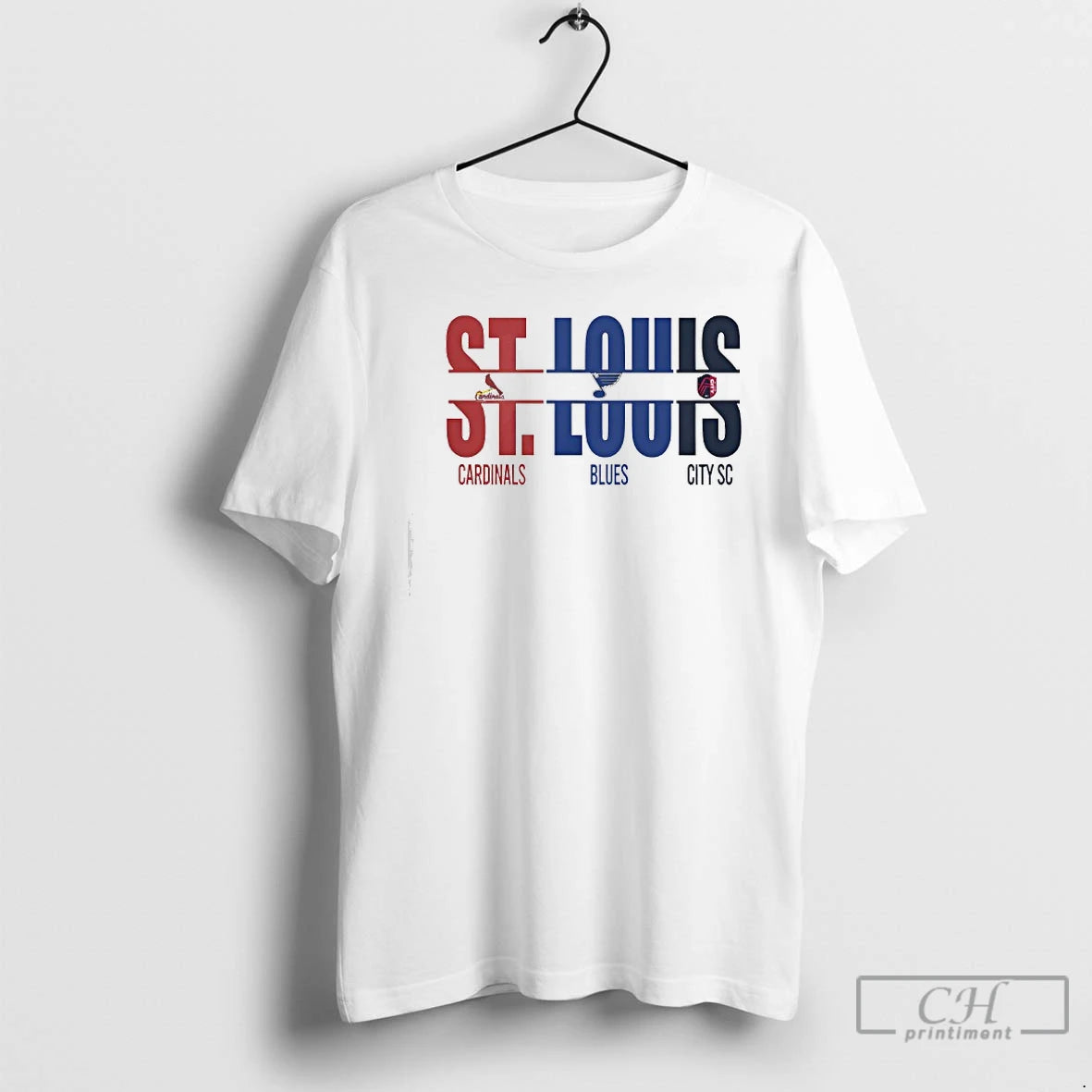 Classic St Louis City Sc St Louis Cardinals St Louis Blues And Cut Text