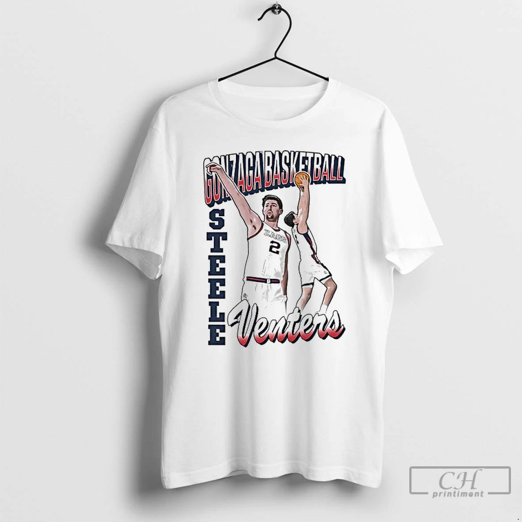 Classic Steele Venters Cartoon Gonzaga Bulldogs