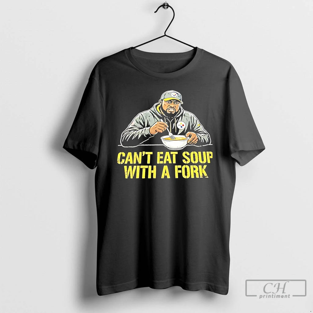 Classic Steelers Coach Mike Tomlin Cant Eat Soup With A Fork Christmas T Shirts Sweater