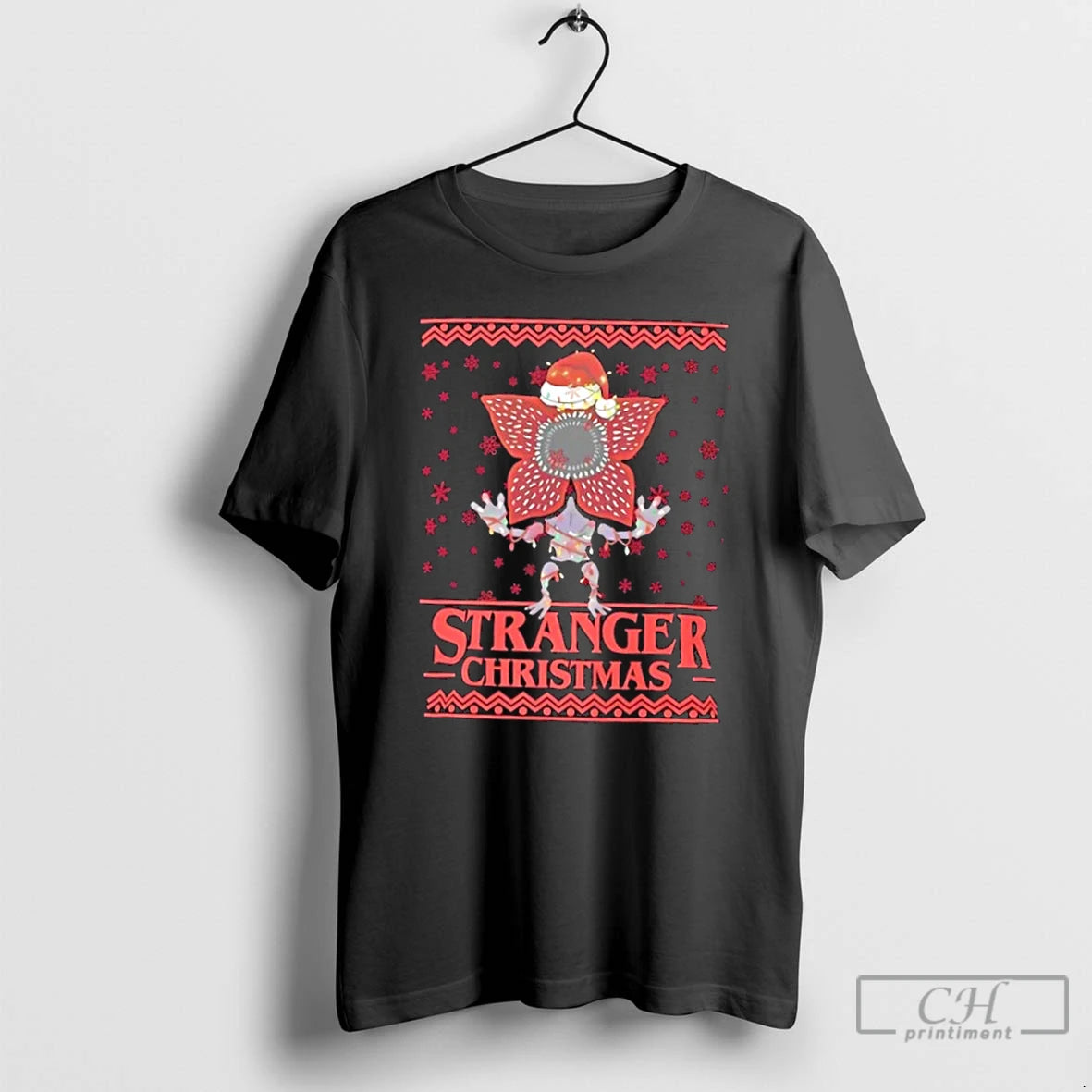 Classic Stranger Christmas Demogorgon Holiday Parody