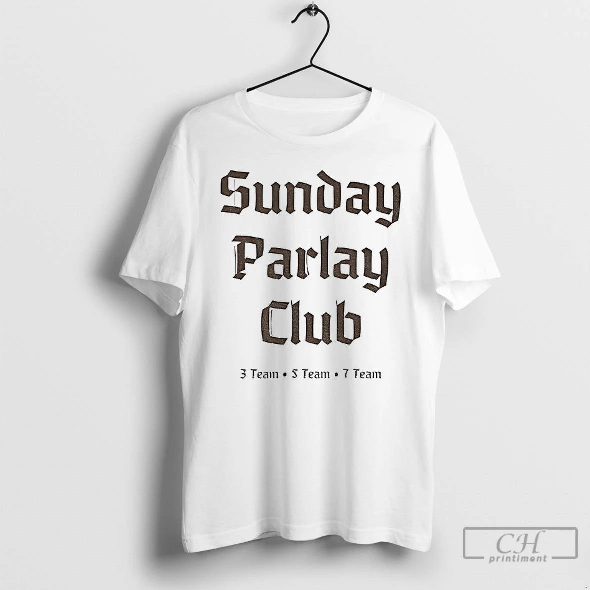 Classic Sunday Parlay Club Sports Betting Typography