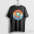 Classic Surfing Frog Vintage