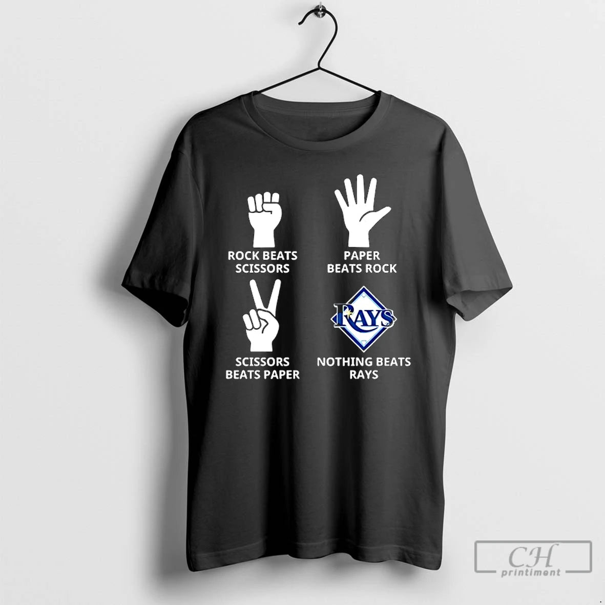 Classic Tampa Bay Rays Nothing Beats Rock Beats Scissors Paper Beats Rock Scissors Beats Paper