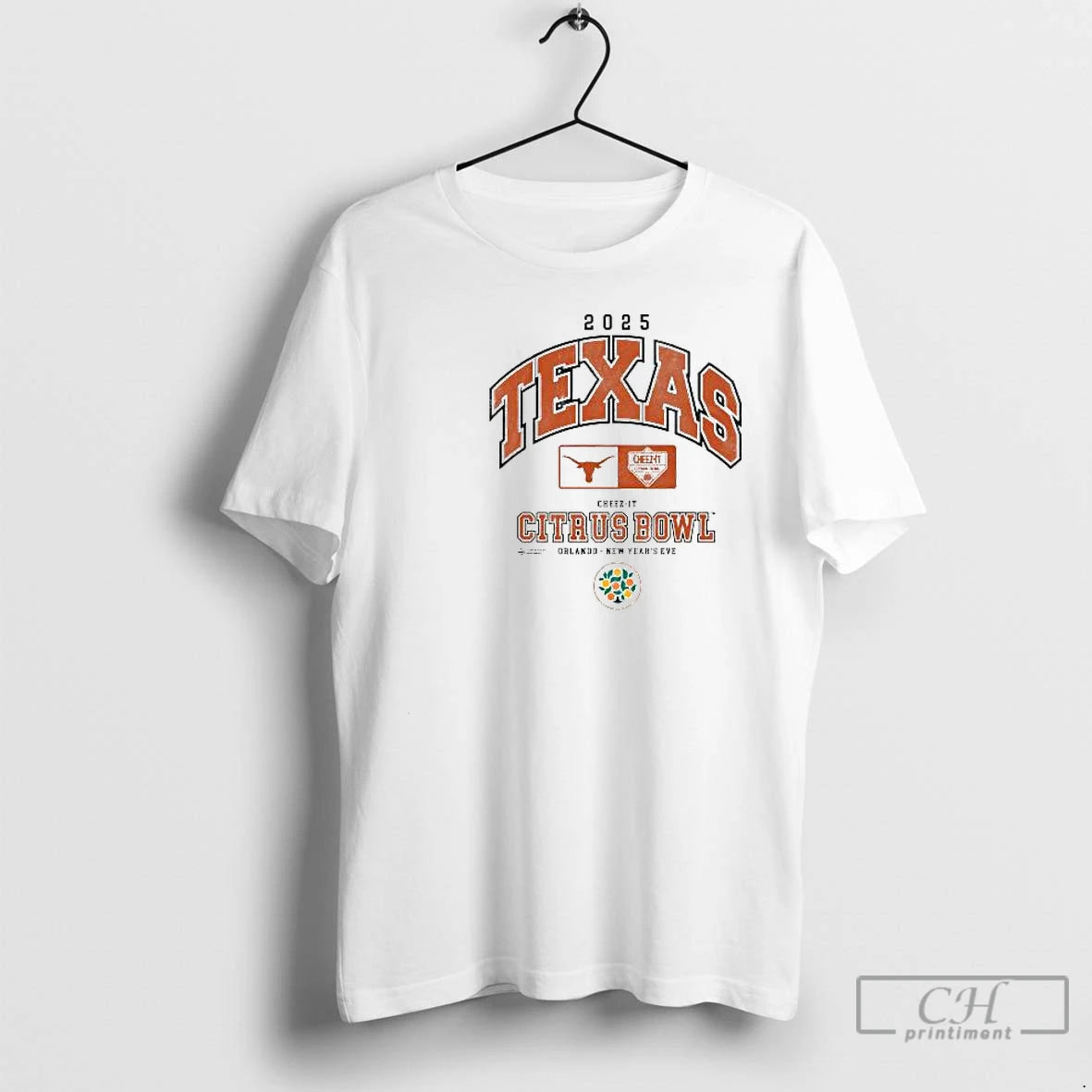 Classic Texas Longhorns 2025 Cheez It Citrus Bowl Orlando New Years Eve Circle White