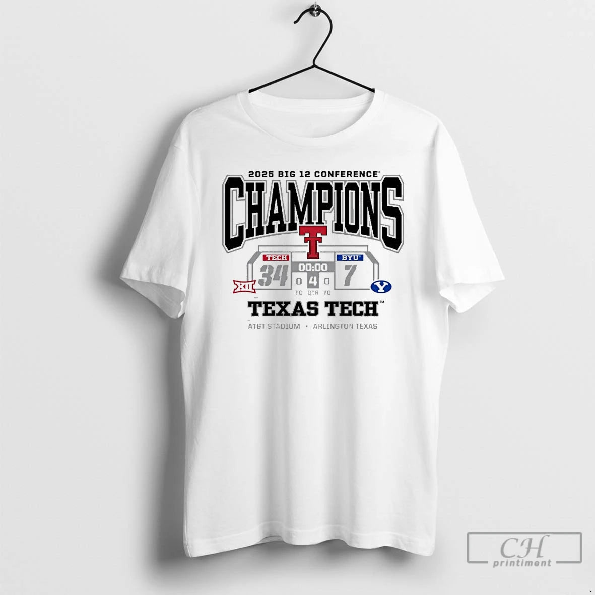 Classic Texas Tech Red Raider Beat 34 7 Byu Cougars 2025 Big 12 Conference Champions