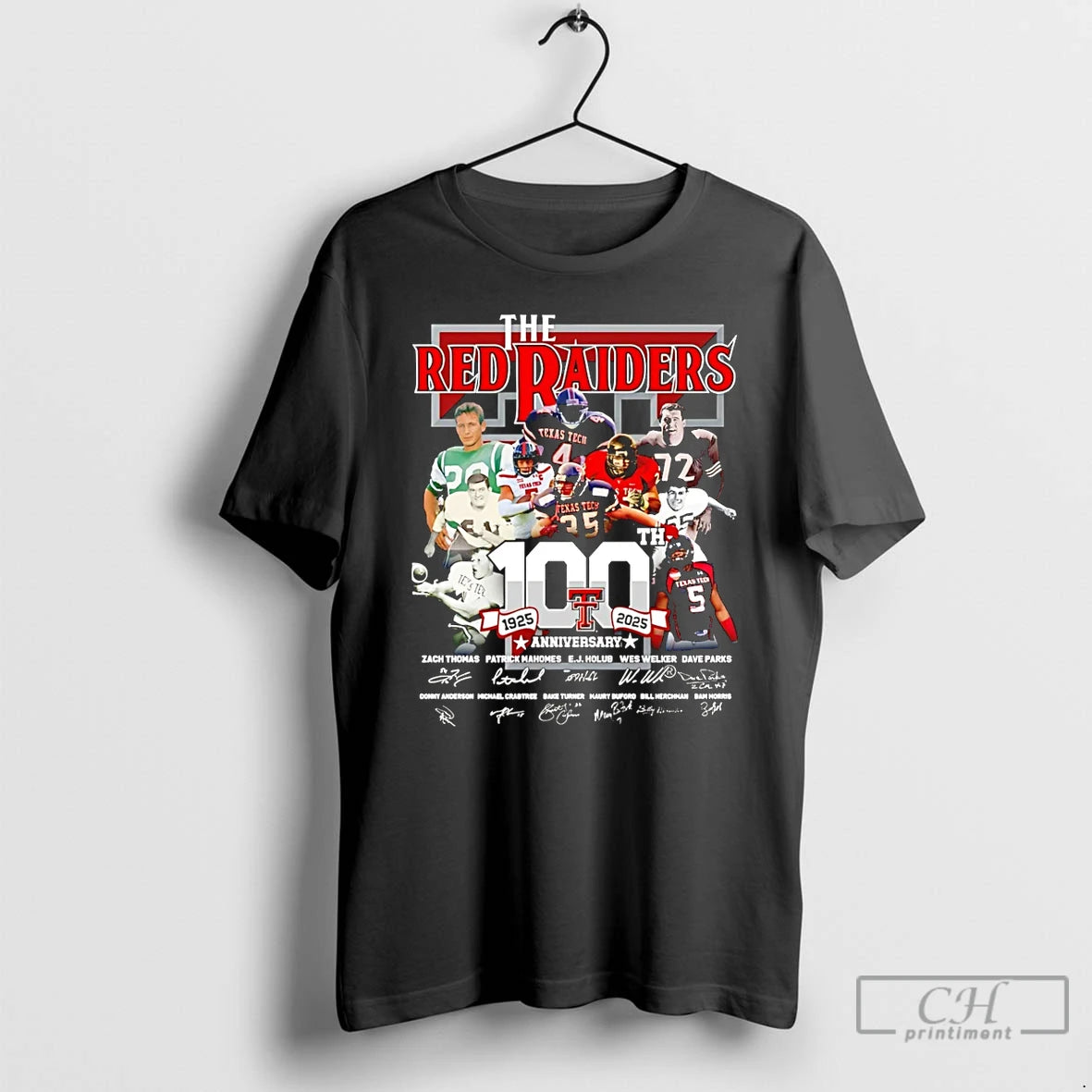 Classic Texas Tech Red Raiders 100th Anniversary 1925 2025 Signatures