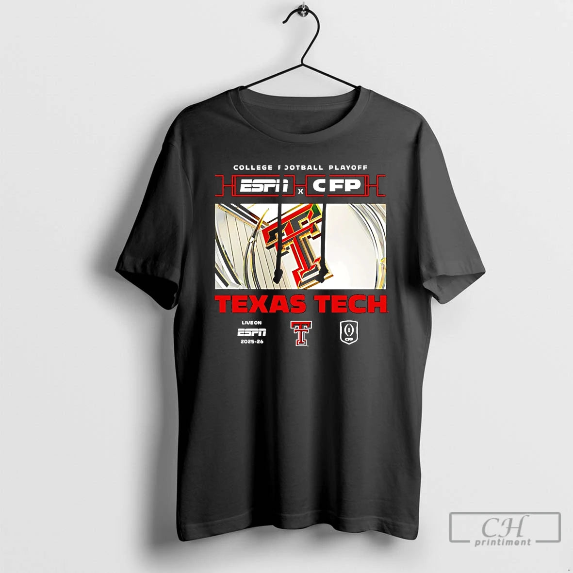 Classic Texas Tech Red Raiders 2025 26 College Football Playoff Espn Window T Shirts Sweater